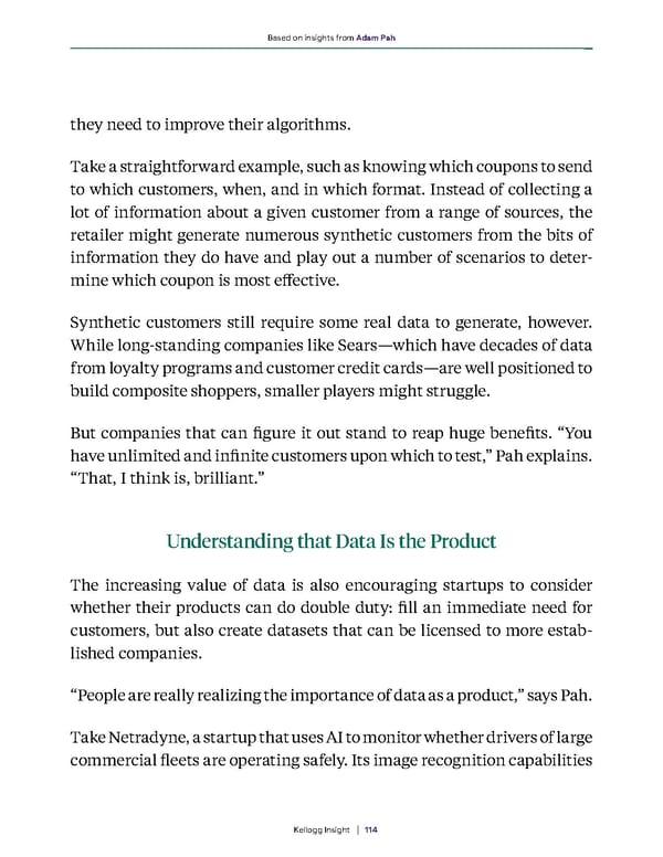 The Marketing Leader's Guide to Analytics and AI - Page 114